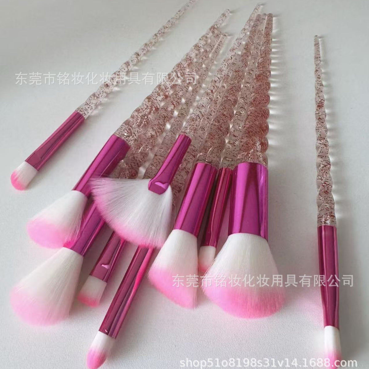Set 10 Pinceaux Maquillage Licorne — Édition Paillettes