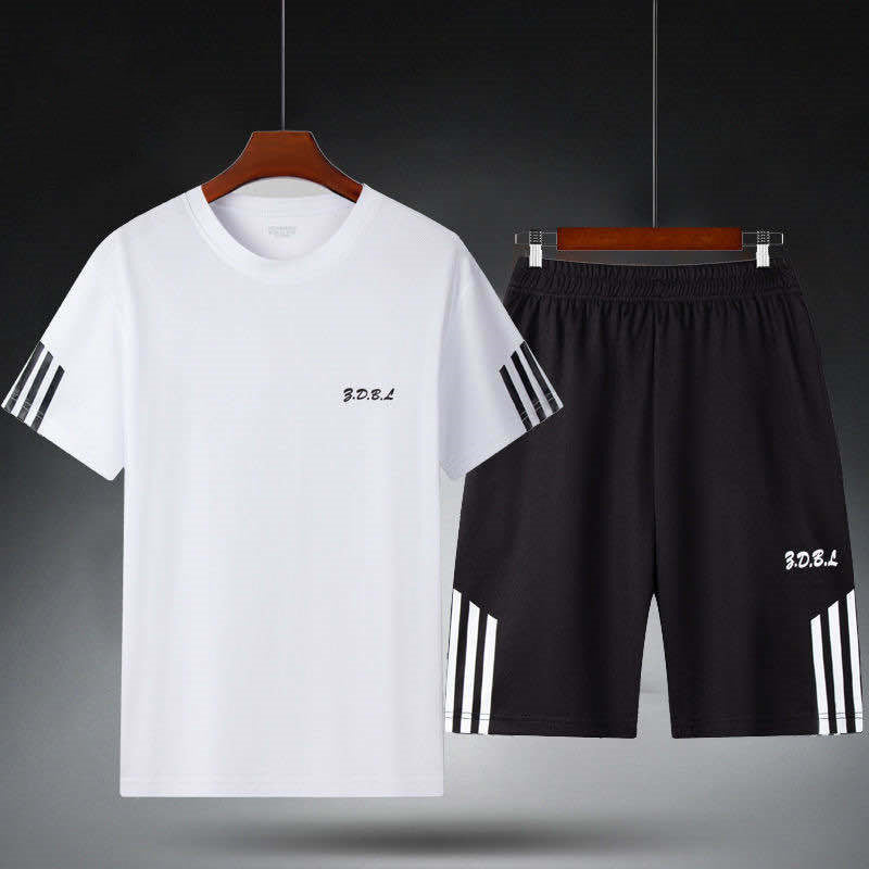 Ensemble Sport Homme — T-Shirt & Short | Séchage Rapide | Été